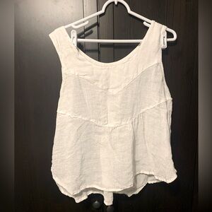 Cannisse linen blend tank